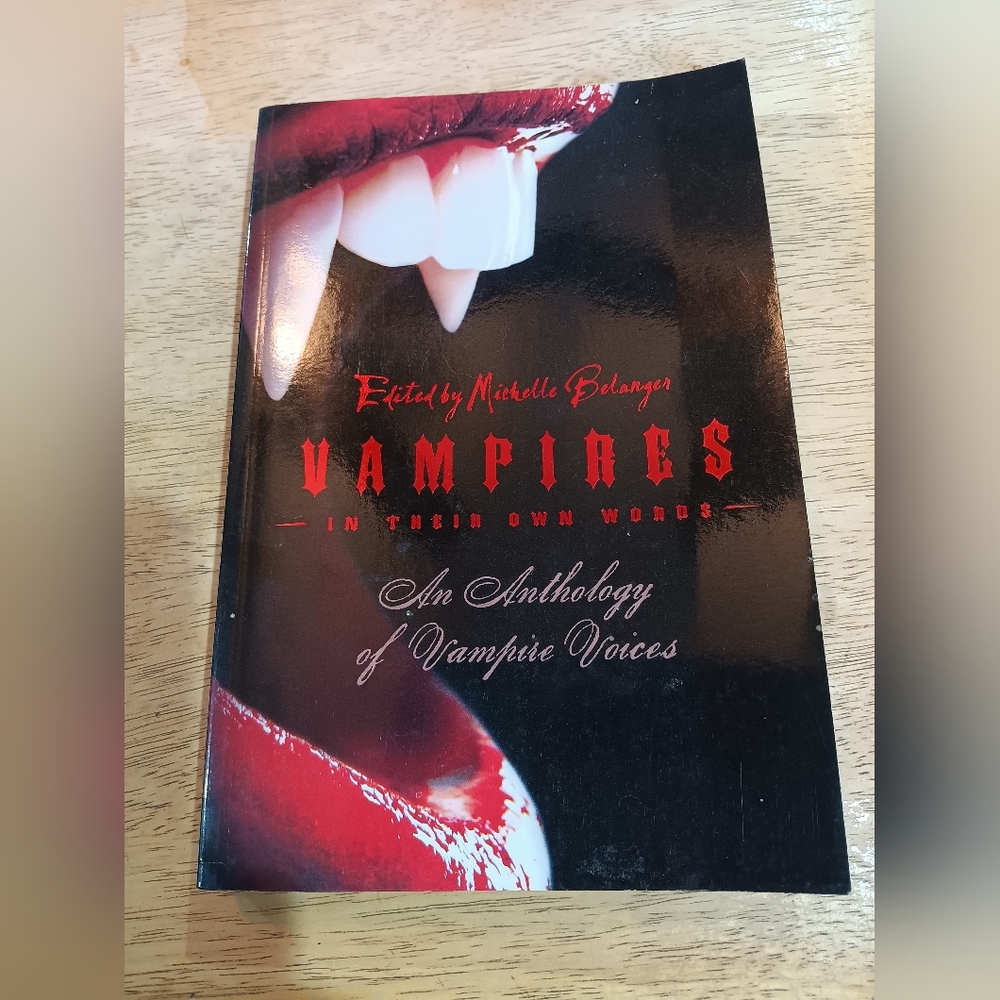 Vampires Book with Red and Black Cover